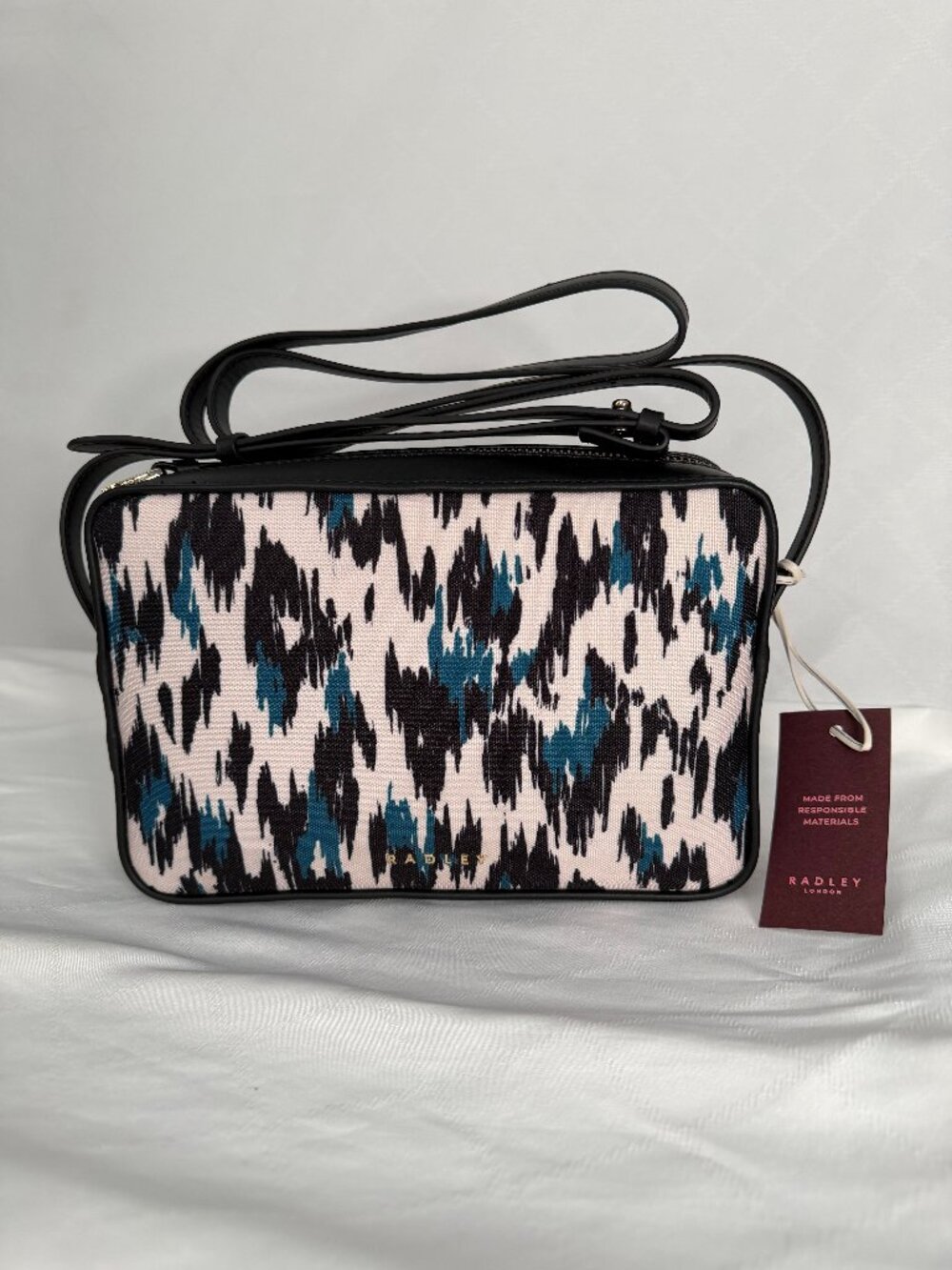 NWT Radley London Addison Abstract Small Ziptop Crossbody Bag